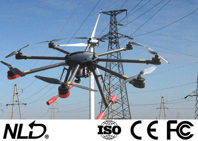 1080mm Axle Distance Power Line Drone With GPS Camera For Line Inspection